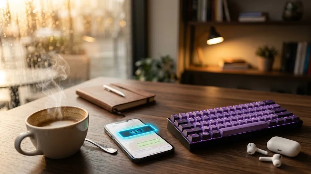 ss meaning in chat explained with smartphone showing text messages and social media icons