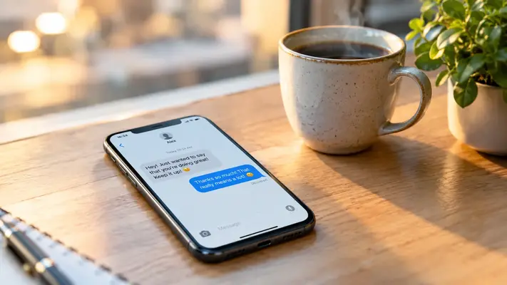 WYTB meaning shown in a friendly text message on a smartphone screen